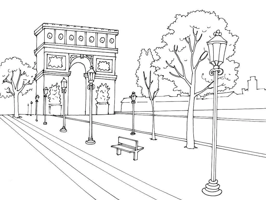 Paris Ausmalbilder 43