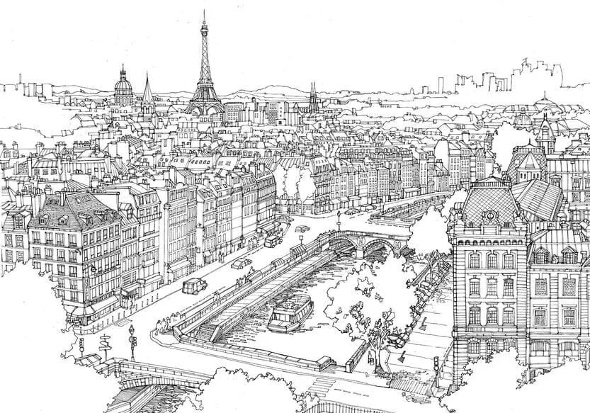 Paris Ausmalbilder 62