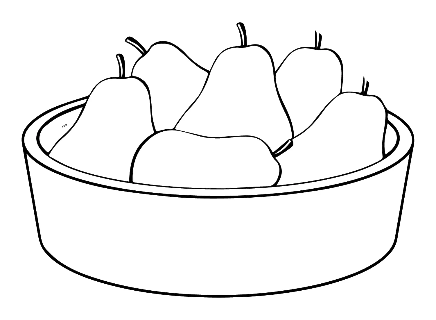 Desenhos de Peras Para Colorir 21