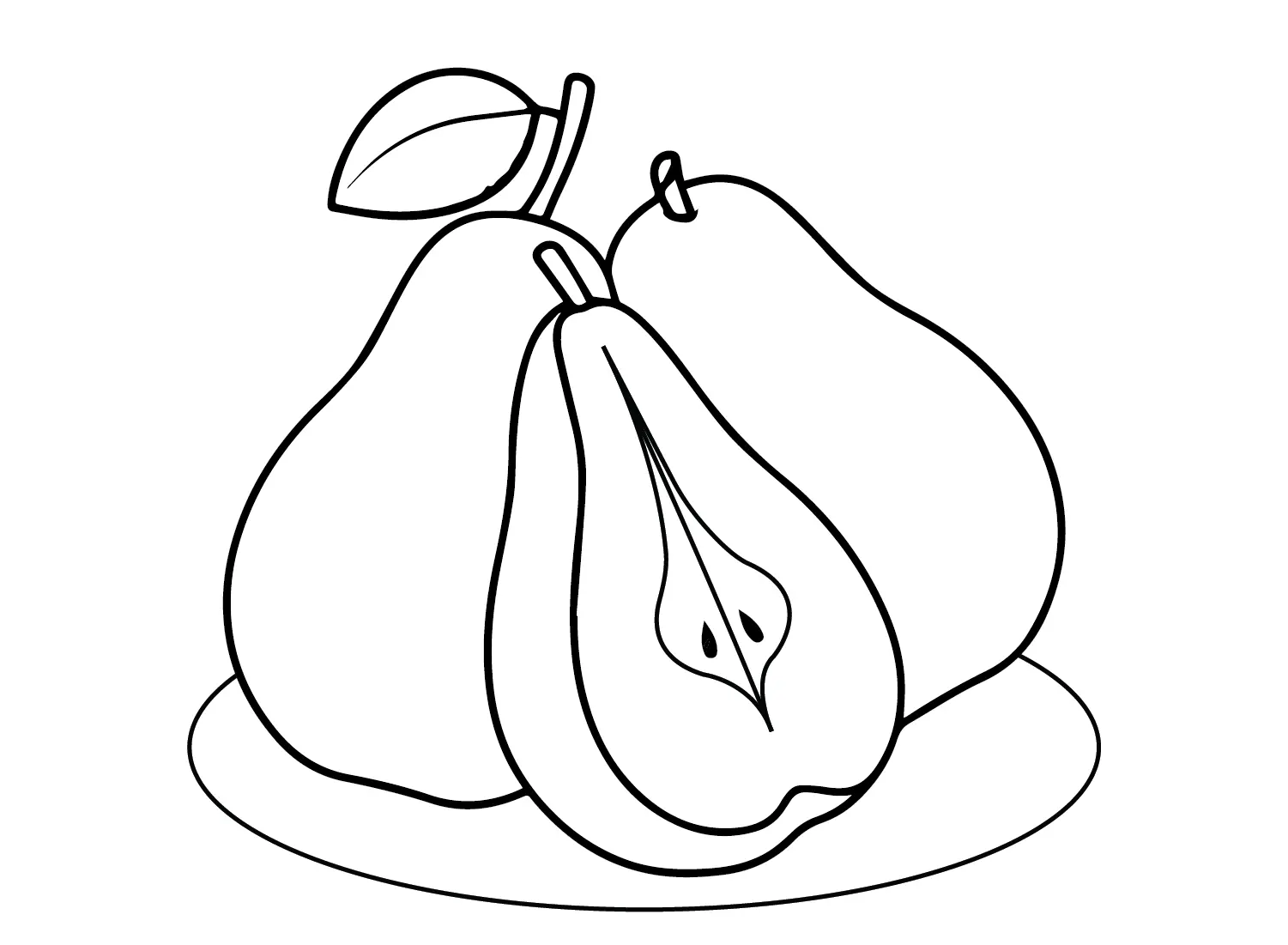 Desenhos de Peras Para Colorir 29