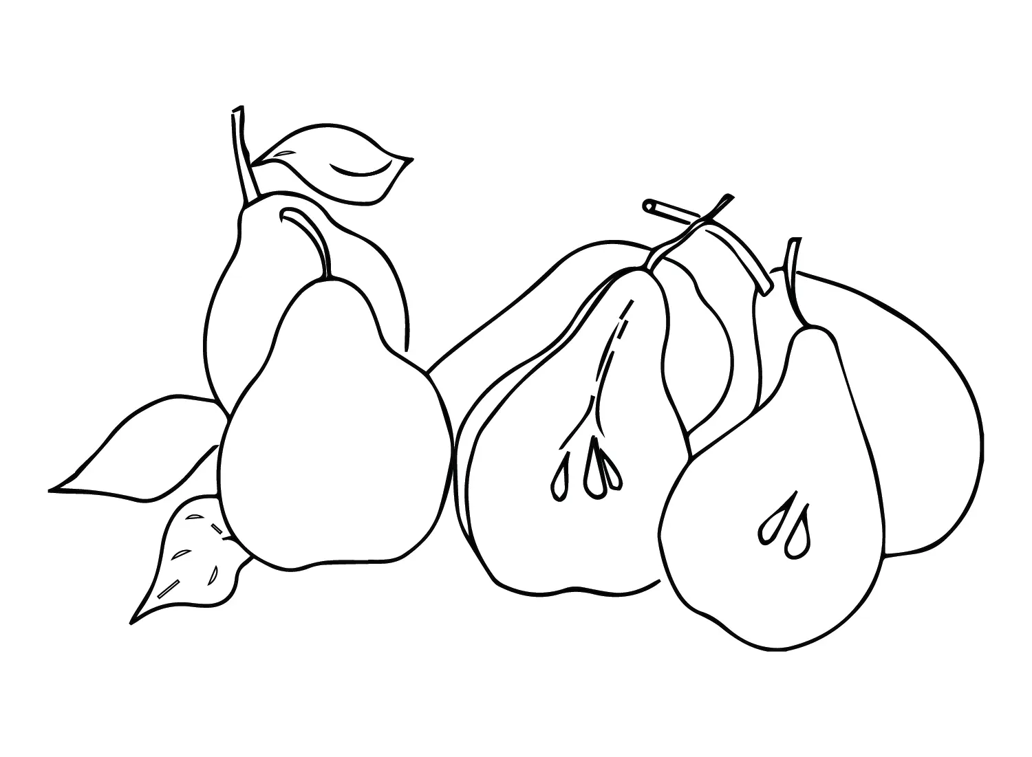 Desenhos de Peras Para Colorir 3