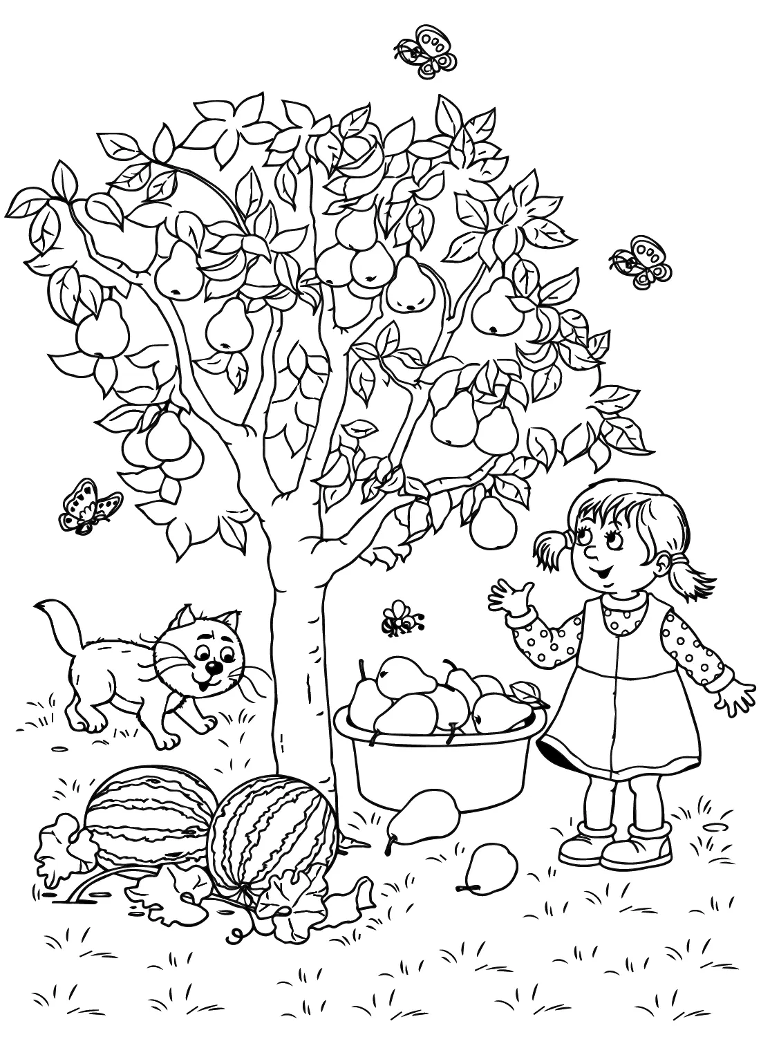 Desenhos de Peras Para Colorir 5