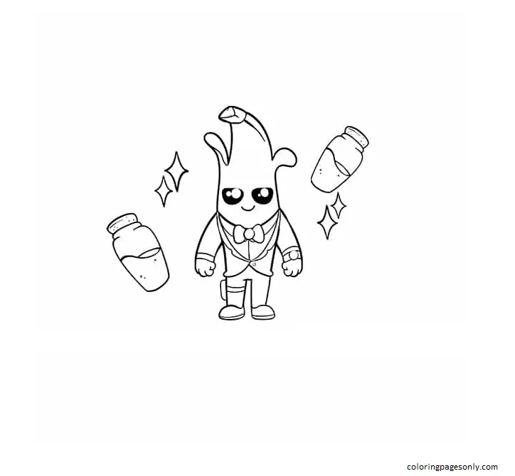 Peely Ausmalbilder 11