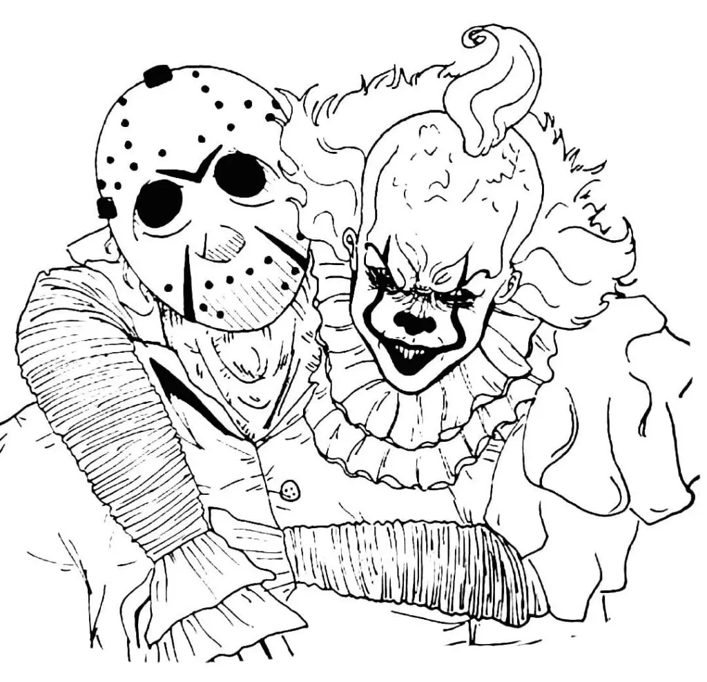 Desenhos de Pennywise Para Colorir 1