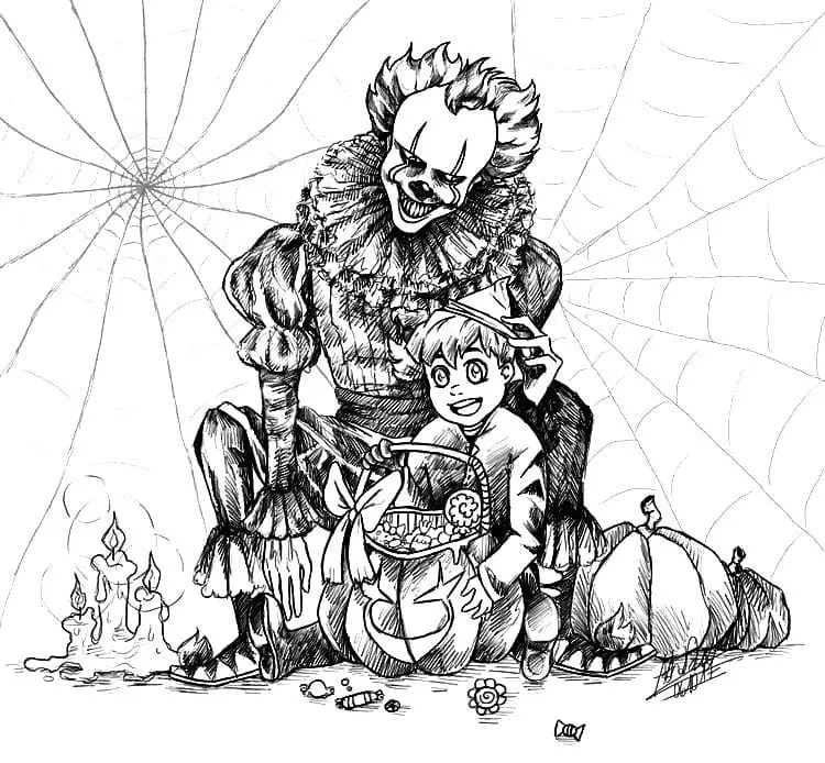 Desenhos de Pennywise Para Colorir 23