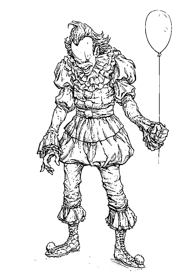 Desenhos de Pennywise Para Colorir 6