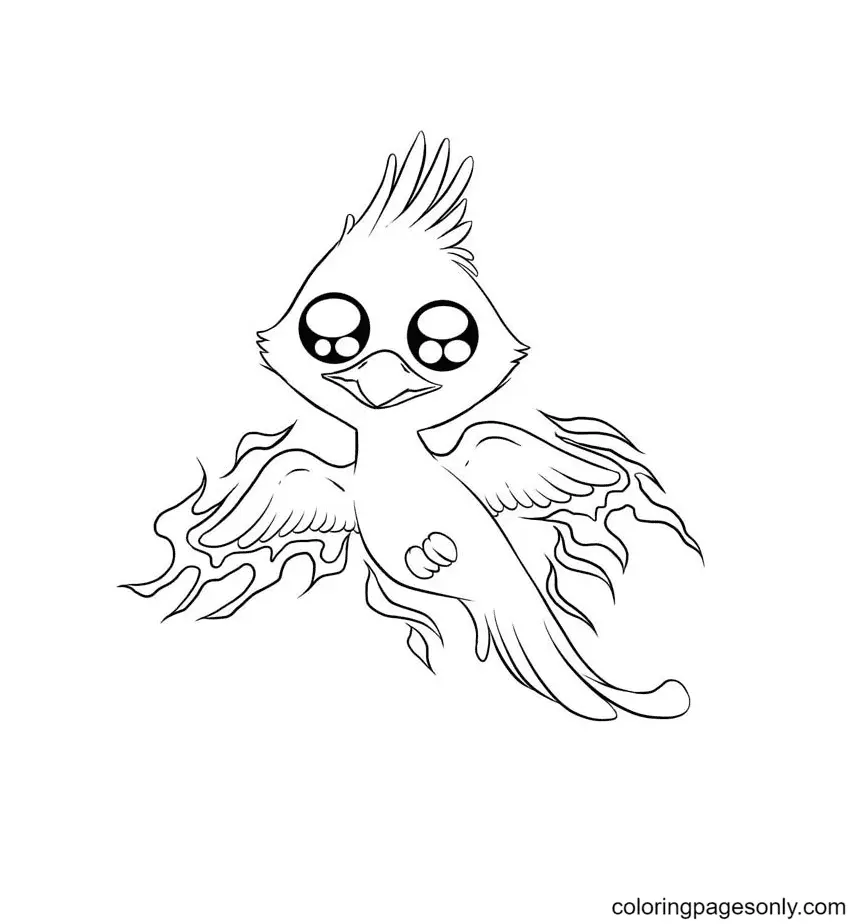 Phoenix Coloring Pages 17