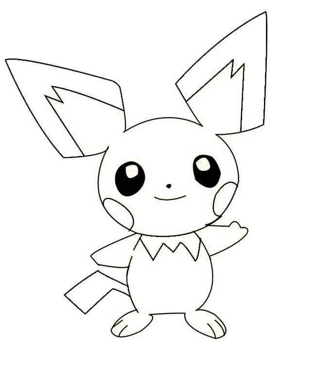 Pichu Para Colorear 10