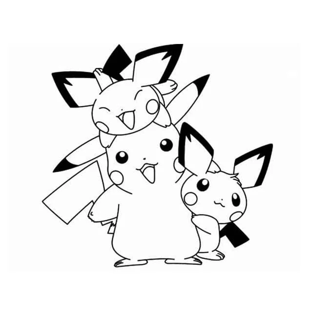 Pichu Para Colorear 13