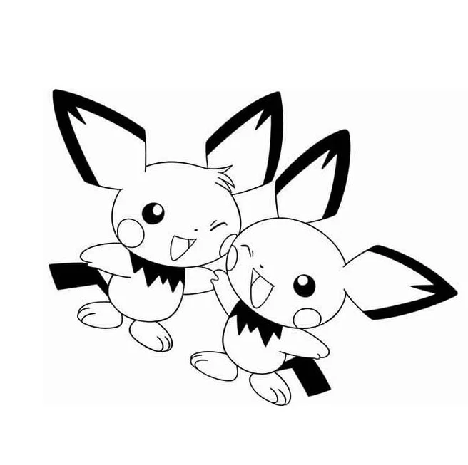 Pichu Para Colorear 19