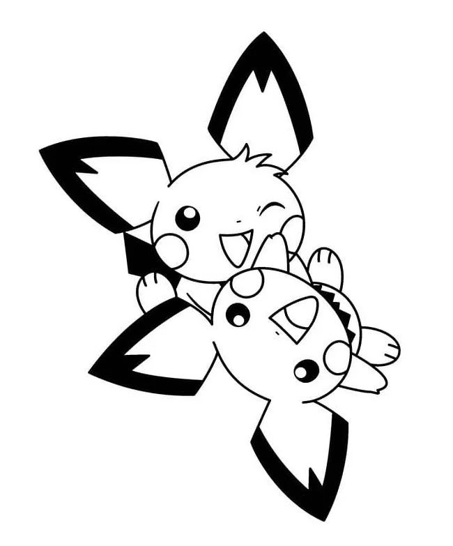Pichu Para Colorear 20