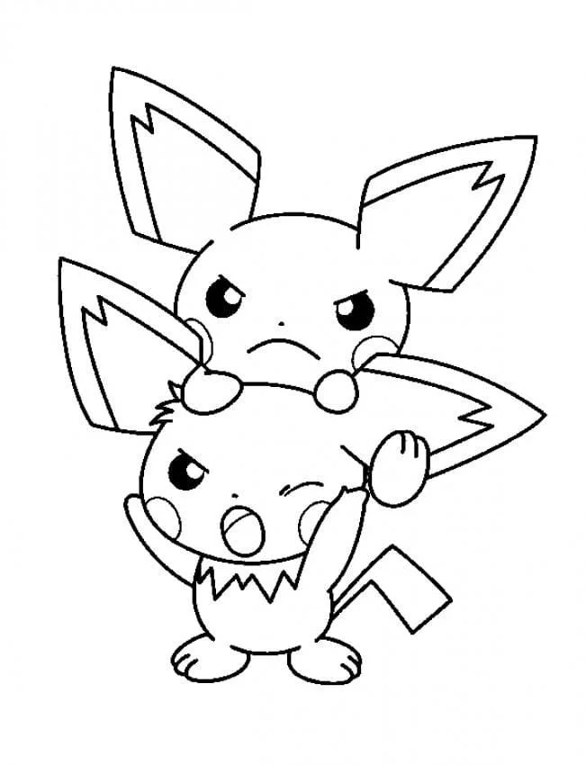 Pichu Para Colorear 29