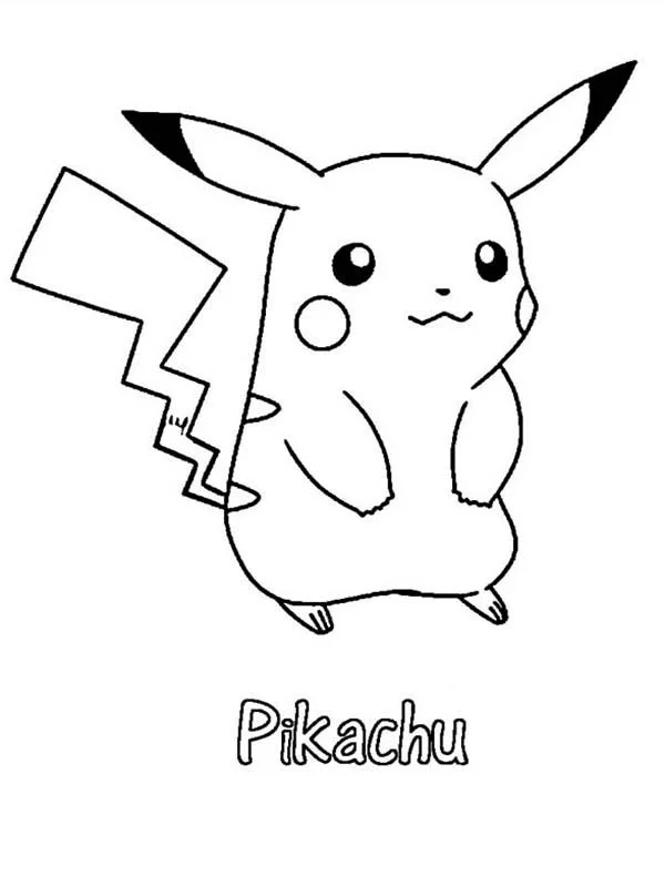 Pickachu Coloring Pages 12