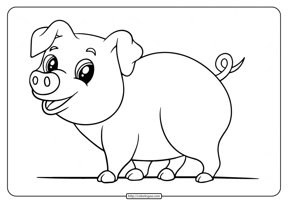 Schwein Ausmalbilder 10