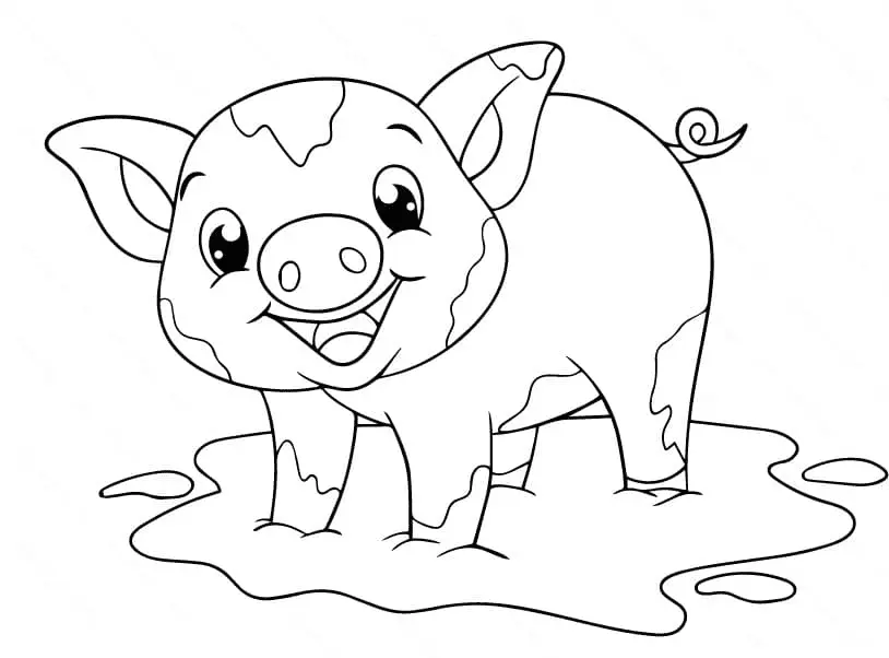 Schwein Ausmalbilder 9