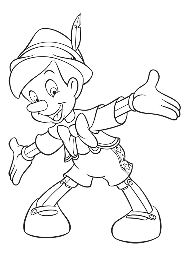 Pinocchio Ausmalbilder 16