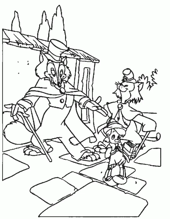 Pinocchio Ausmalbilder 24