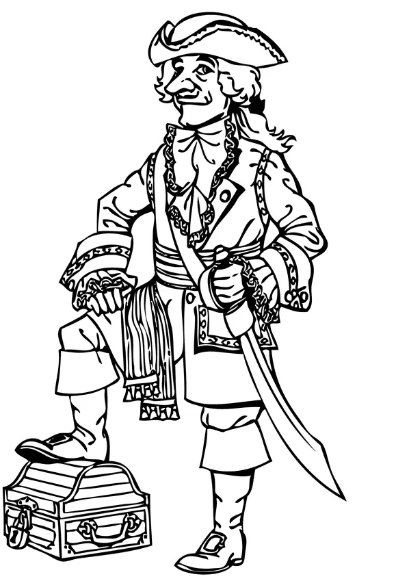 Piratas Para Colorear 68