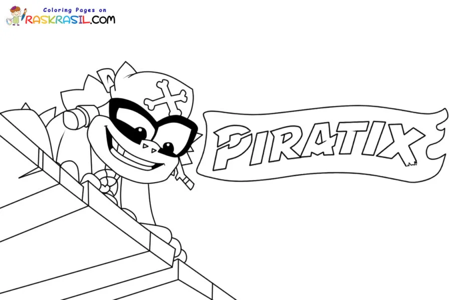 Piratix Para Colorir 1