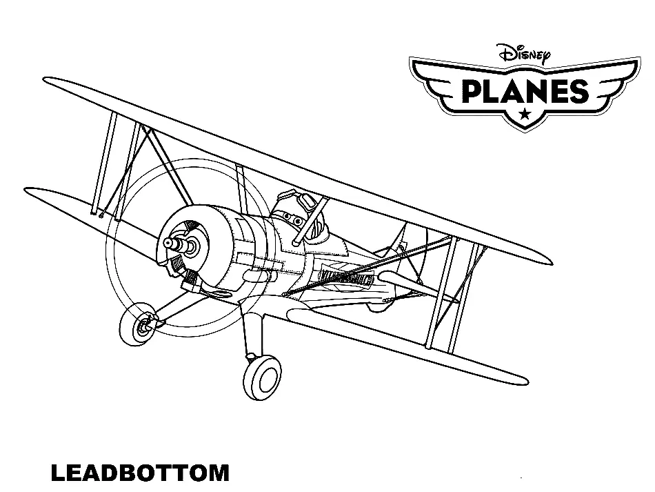 Desenhos de Avioes Para Colorir