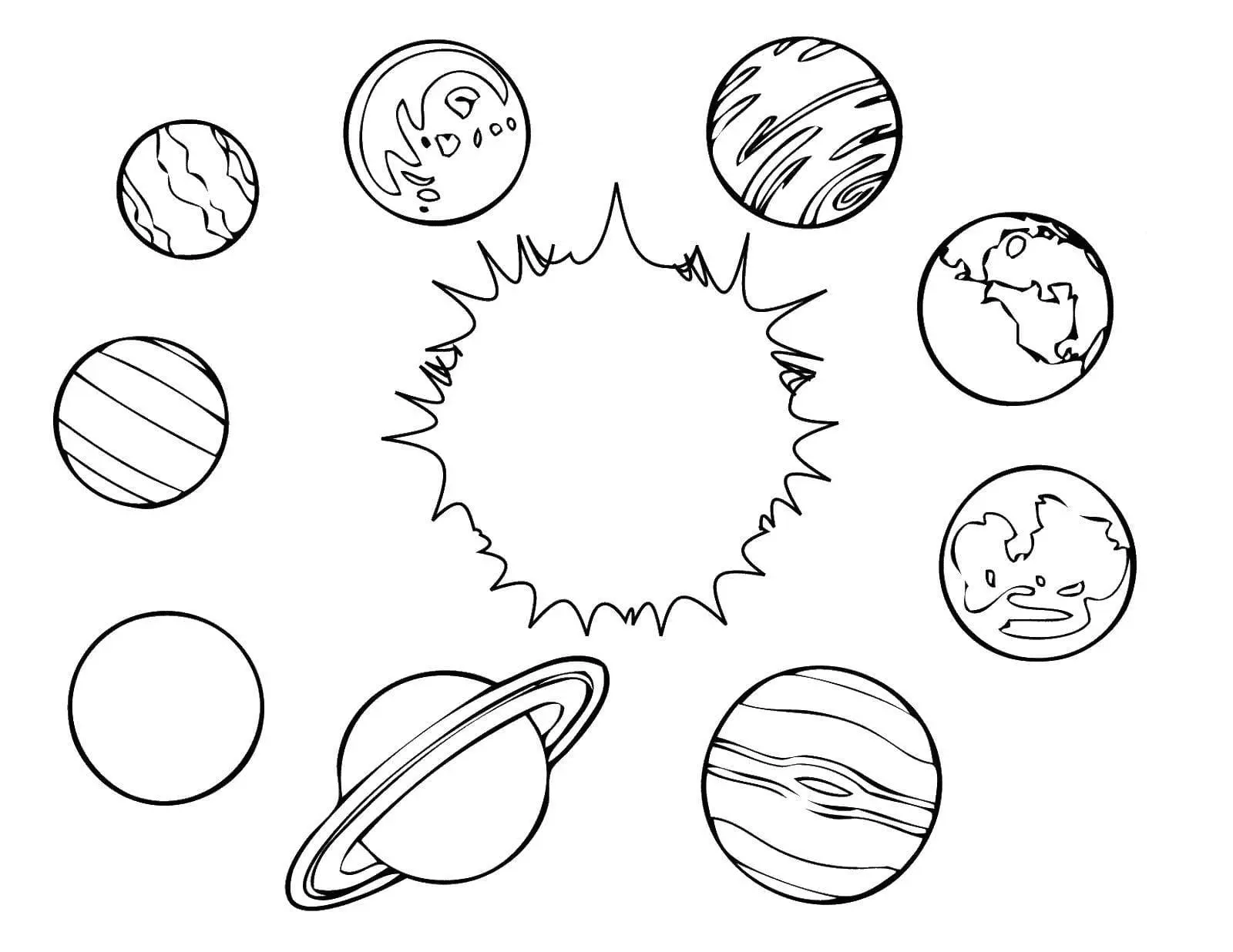 Planet Coloring Pages 7