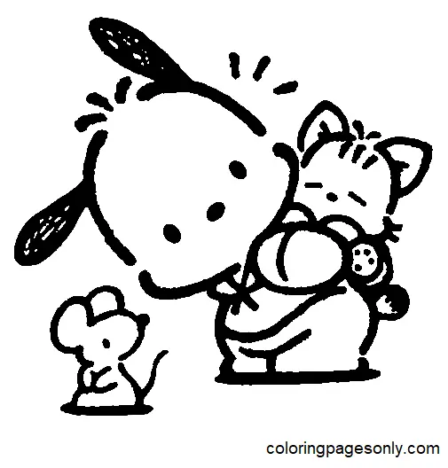 Desenhos de Pochacco Para Colorir 1