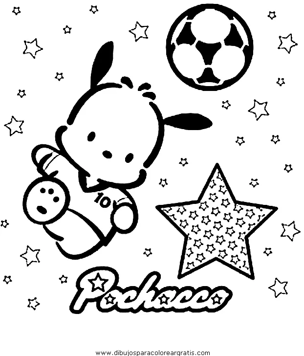 Desenhos de Pochacco Para Colorir 15