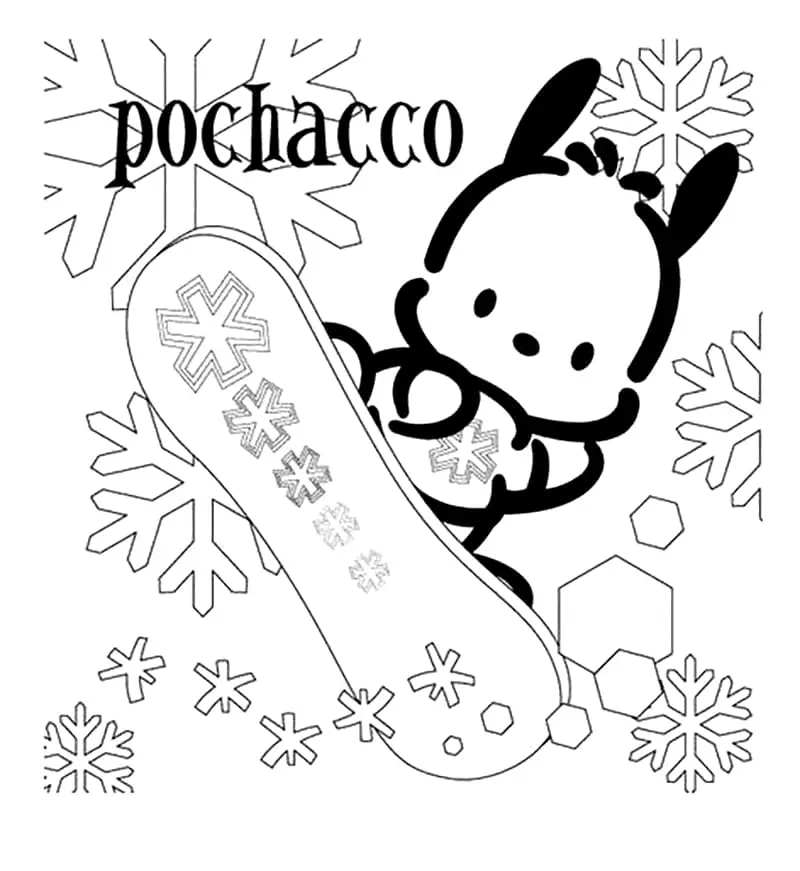 Desenhos de Pochacco Para Colorir 19