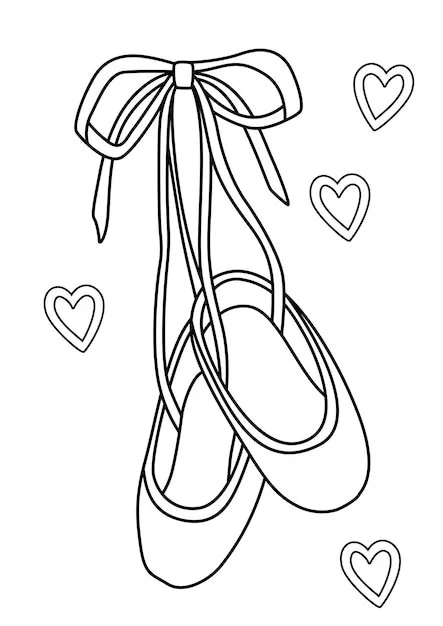 Pointe Shoes Coloring Pages