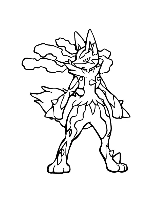 Pokemon Mega Evolution Ausmalbilder 23