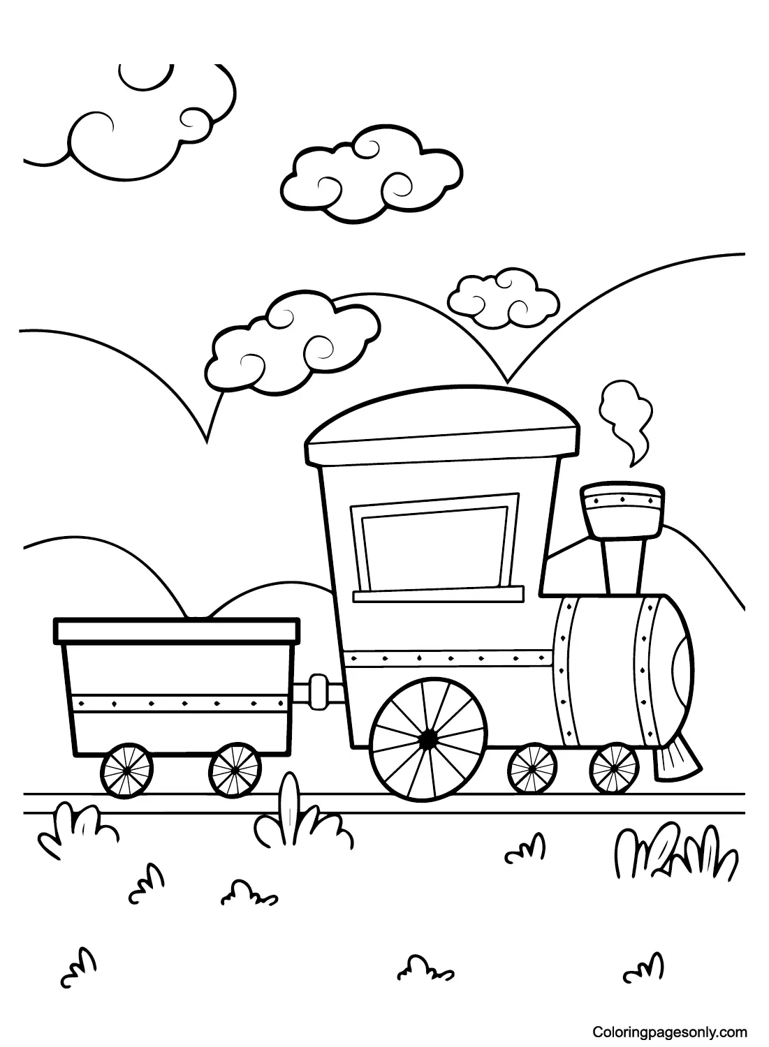 Polar Express Coloring Pages