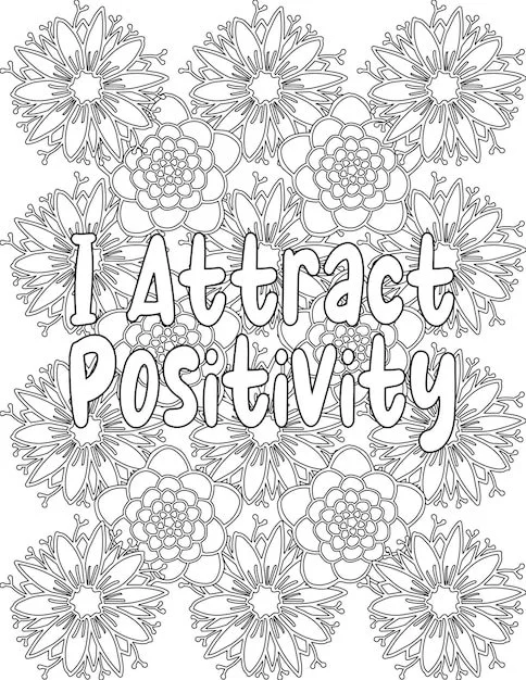 Desenhos de Positividade Para Colorir 16