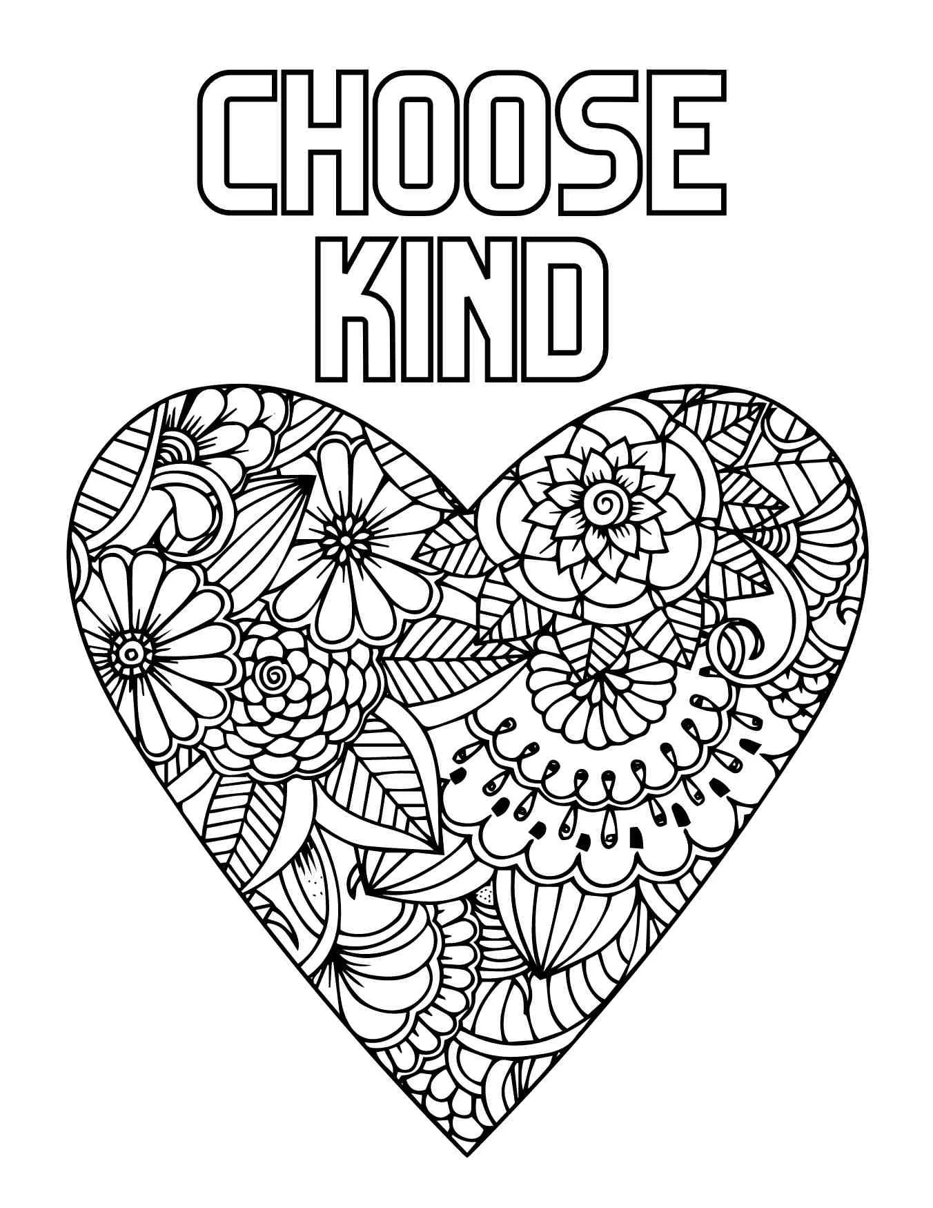 Desenhos de Positividade Para Colorir 18