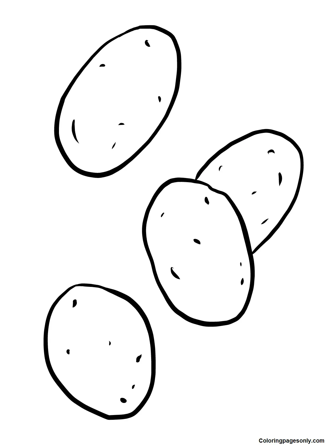 Potato Coloring Pages 26