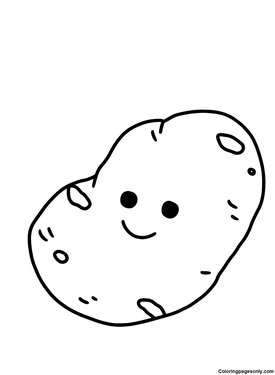 Potato Coloring Pages 8