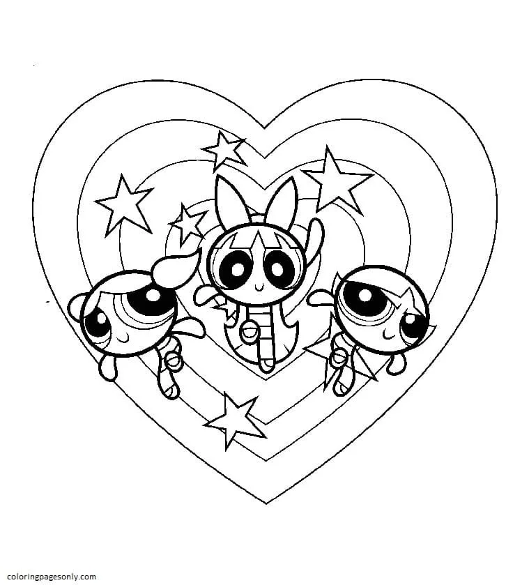 Powerpuff Girls Coloring Pages 10