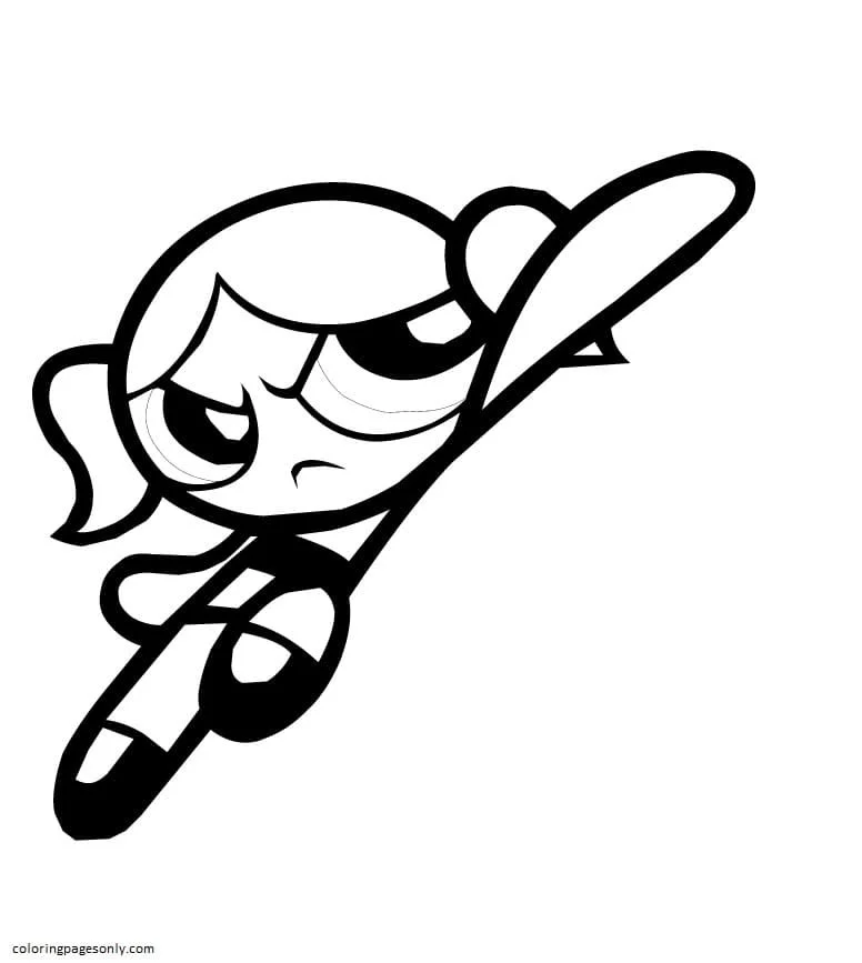 Powerpuff Girls Coloring Pages 12