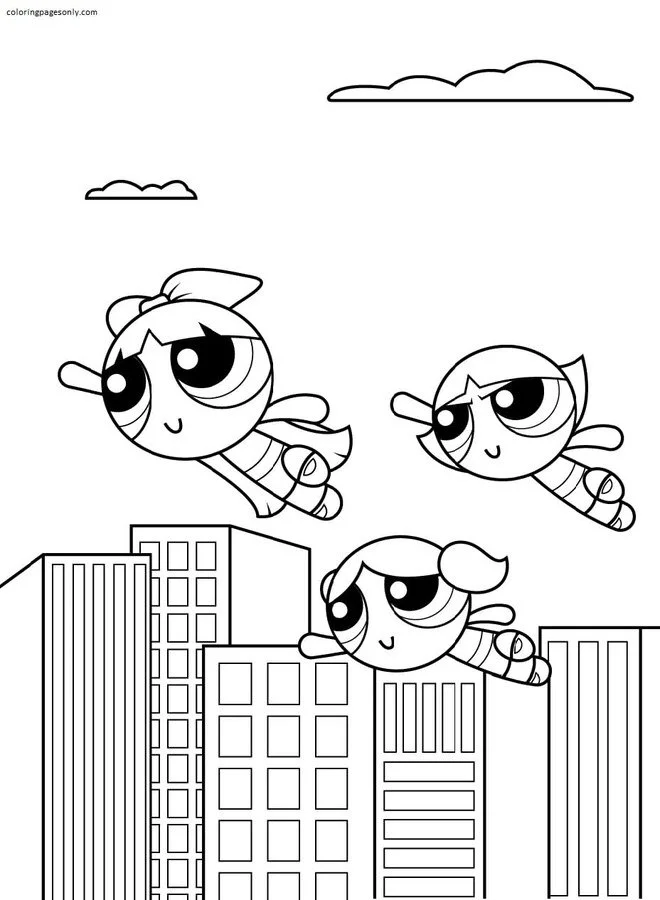 Powerpuff Girls Coloring Pages 2