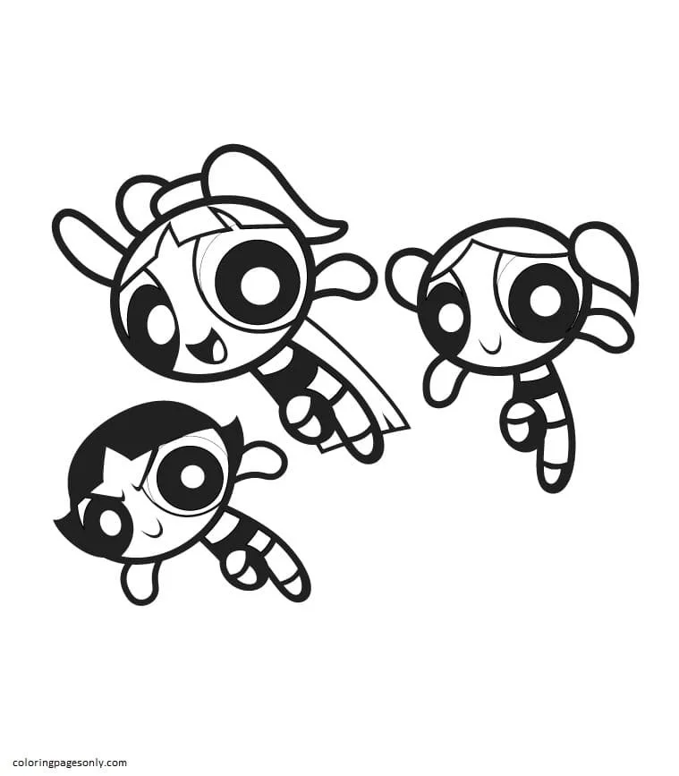 Powerpuff Girls Coloring Pages 21