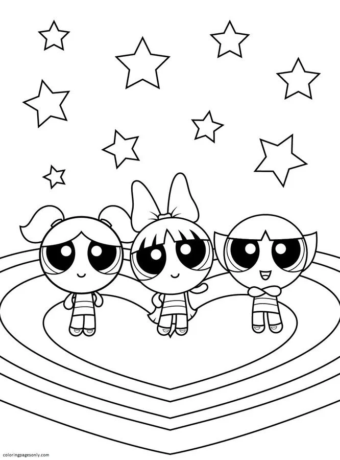 Powerpuff Girls Coloring Pages 23