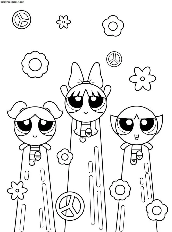 Powerpuff Girls Coloring Pages 25