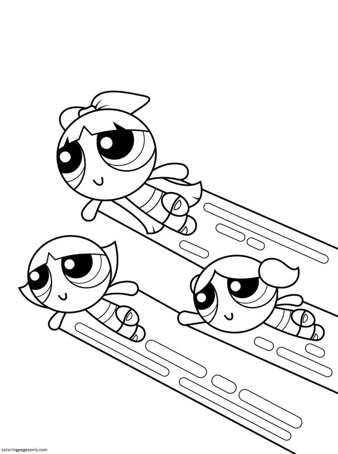 Powerpuff Girls Coloring Pages 38