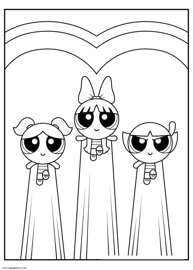 Powerpuff Girls Coloring Pages 41