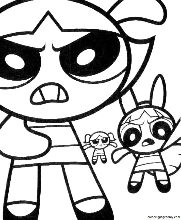 Powerpuff Girls Coloring Pages 44