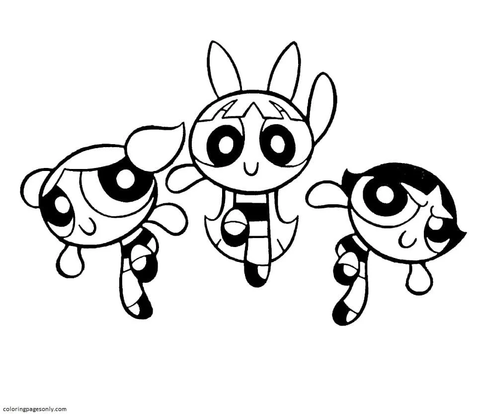 Powerpuff Girls Coloring Pages 5