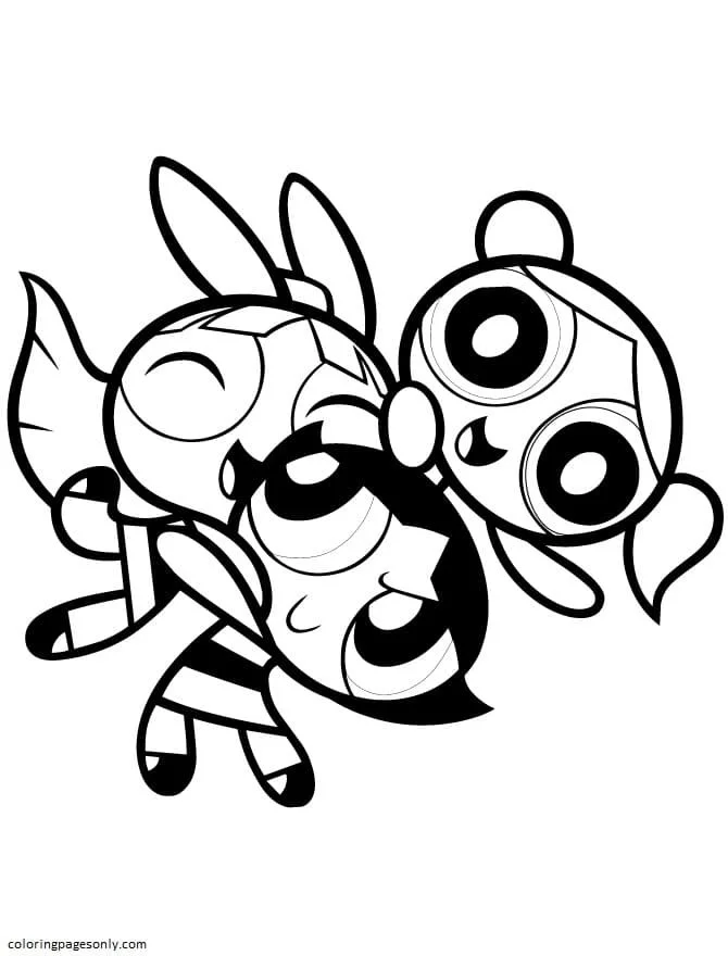 Powerpuff Girls Coloring Pages 7