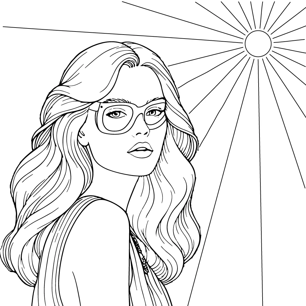 Preppy Para Colorear 3