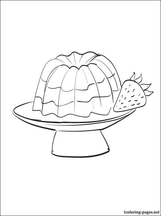 Pudding Coloring Pages