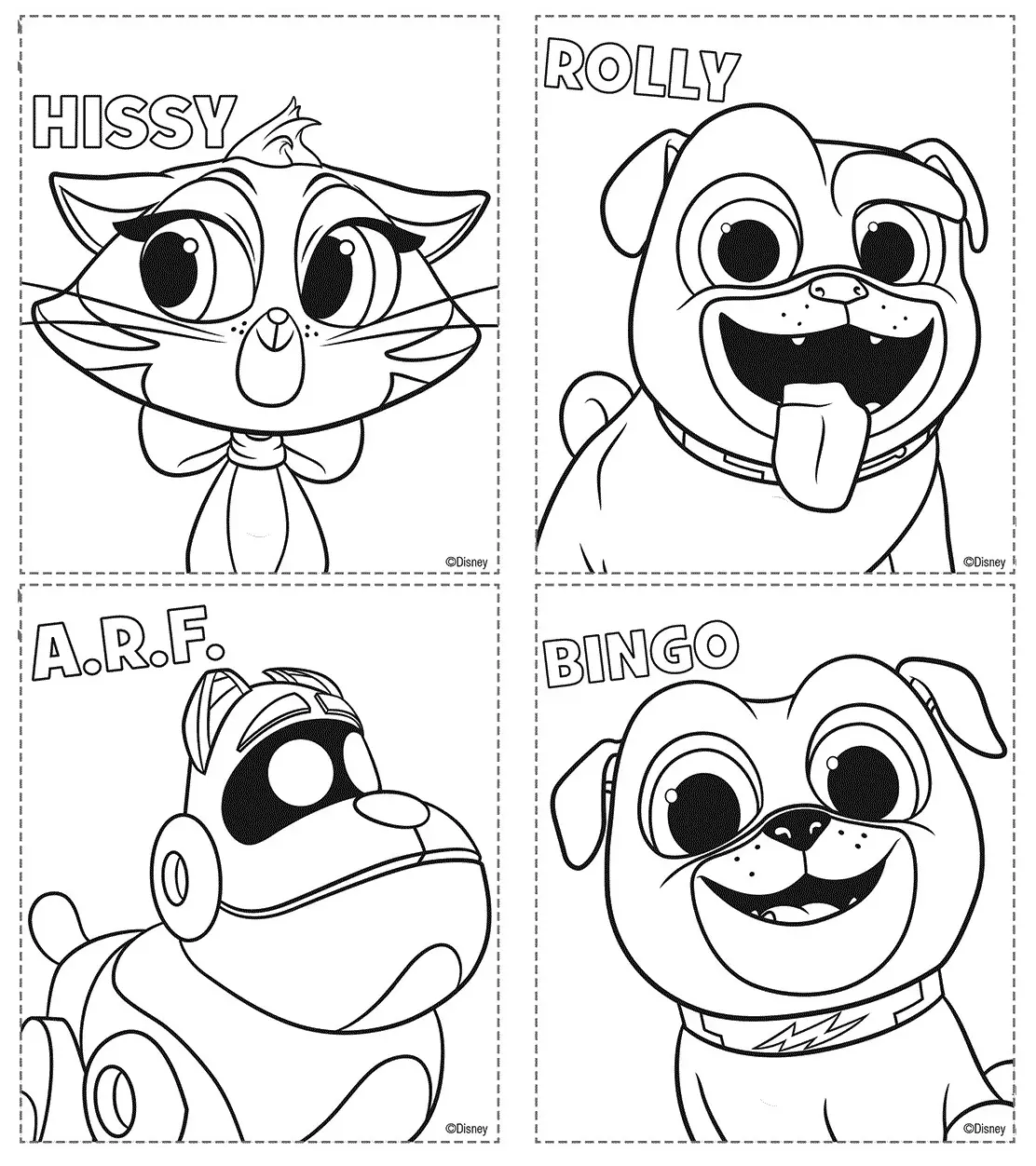 Desenhos de Puppy Dog Pals Para Colorir 1