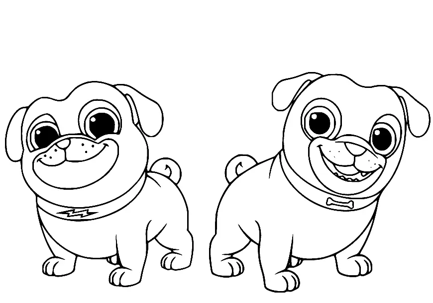 Desenhos de Puppy Dog Pals Para Colorir 38